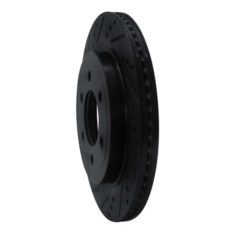 R1 Concepts — R1 18-21 Ford F-150 4WD Rear Left Drilled & Slotted Black Brake Rotor
R1 Brake Rotor Drill - view 2