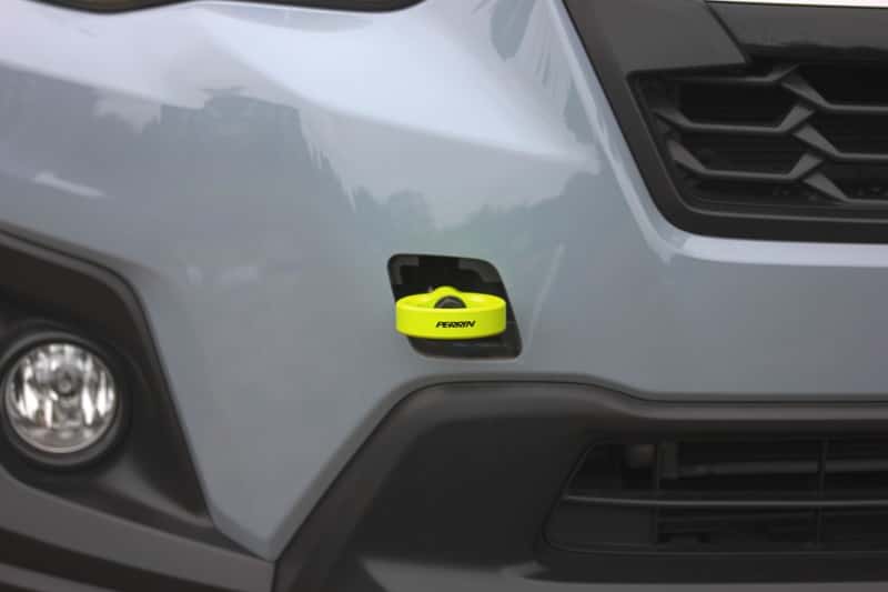 Perrin Performance — PERRIN 22-25 Subaru WRX / 18-23 Crosstrek / 20-25 OBXT Tow Hook Kit (Front) - Neon Yellow
paPSP-BDY-237NY - view 2