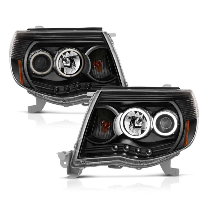 ANZO — ANZO 2005-2011 Toyota Tacoma Projector Headlights w/ Halo Black
Head Light Set
HdLtSet - view 2