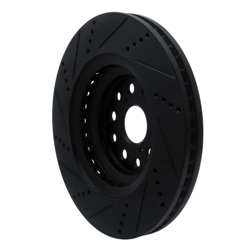 R1 Concepts — R1 07-23 Lexus LS500 Right Front Drilled & Slotted Black Brake Rotor
R1 Brake Rotor Drill - view 4