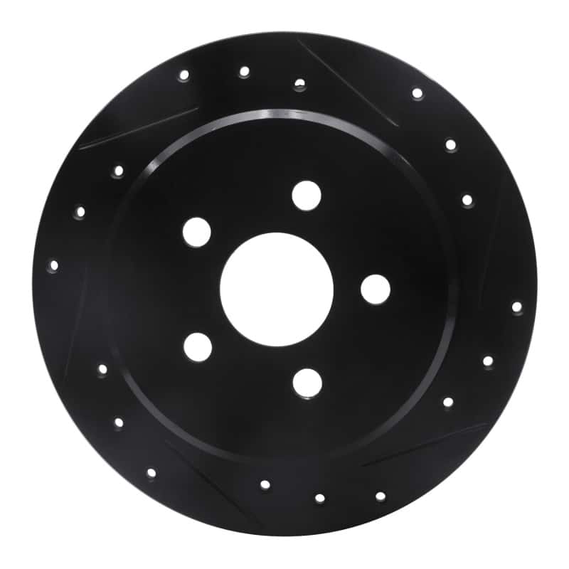 R1 Concepts — R1 95-07 Chrysler CIRRUS Rear Right Drilled & Slotted Black Brake Rotor
R1 Brake Rotor Drill - view 1