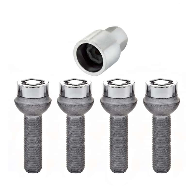 McGard — McGard Wheel Lock Bolt Set - 4pk. (Radius Seat) M12X1.5 / 17mm Hex / 39.9mm Shank Length - Chrome - view 5
