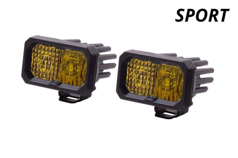 Diode Dynamics — Diode Dynamics Stage Series 2 In LED Pod Sport - Yellow Fog Standard ABL (Pair) - view 2