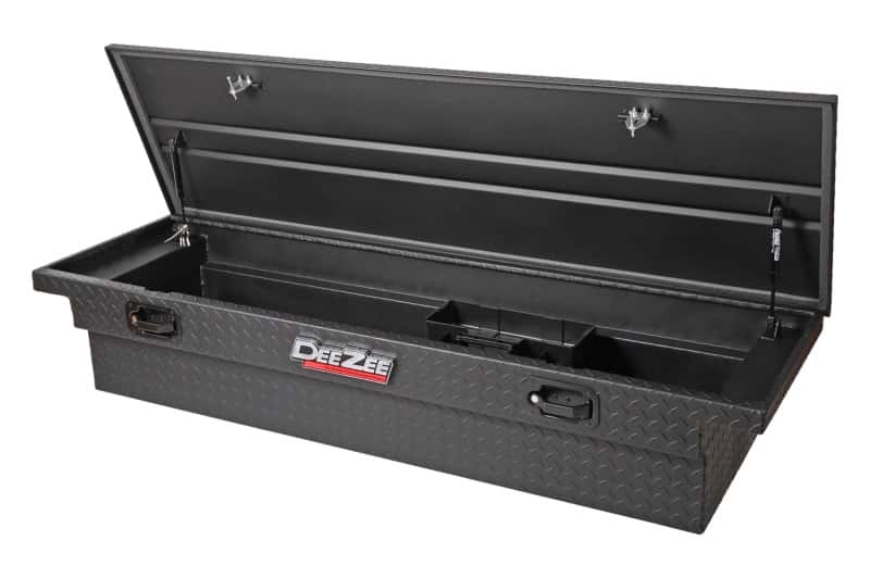 Dee Zee — Dee Zee Universal Tool Box - Red Crossover - Single Lid Black BT Pull Handle (Low/Txt Blk)
ToolBxTrkBedRTR - view 3