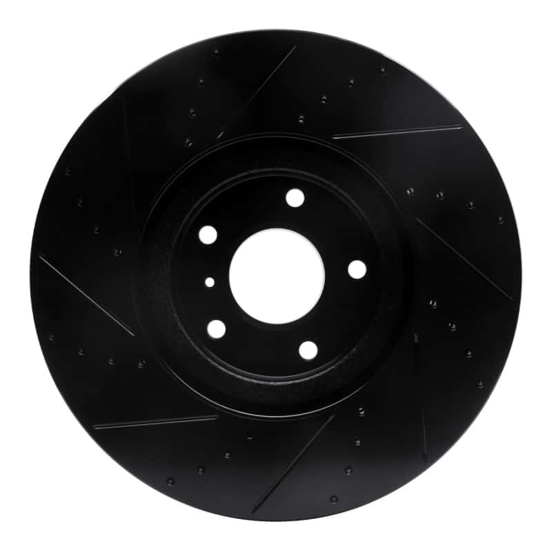 R1 Concepts — R1 07-15 Infiniti G35 Front Right Drilled & Slotted Black Brake Rotor
R1 Brake Rotor Drill - view 5