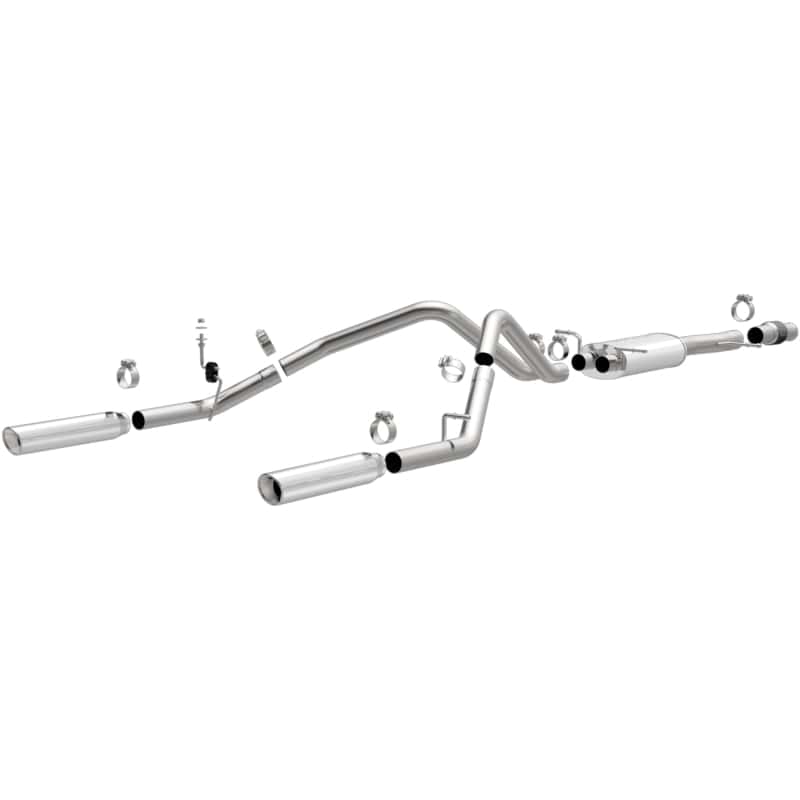 Magnaflow — Magnaflow 14 Chev Silverado V8 5.3L SC Cab Dual Split Rear Exit SS Cat Back Perf Exhaust
Cat-Back - view 2