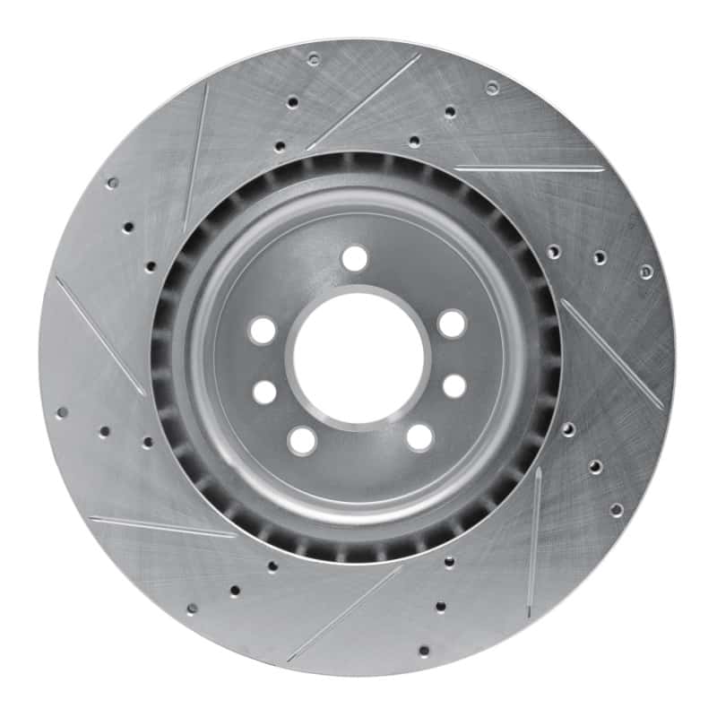 R1 Concepts — R1 06-17 Land Rover Range Rover Front Right Drilled & Slotted Silver Brake Rotor
R1 Brake Rotor Drill - view 5