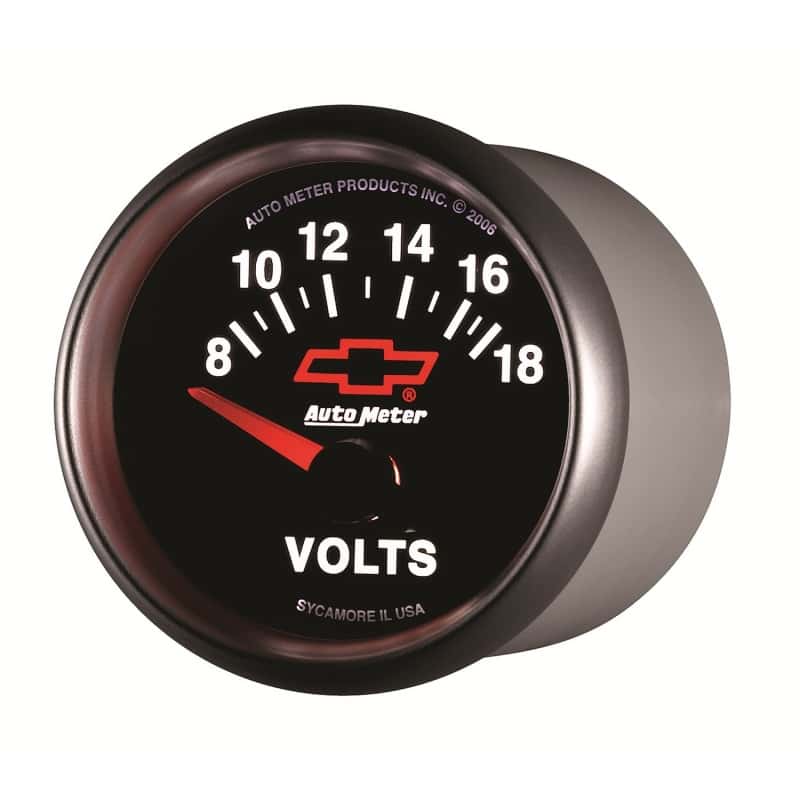 AutoMeter — Autometer GM Bowtie Black 2-1/16 Voltmeter 8-18V
2-1/16" VOLTMETER, 8 - view 8