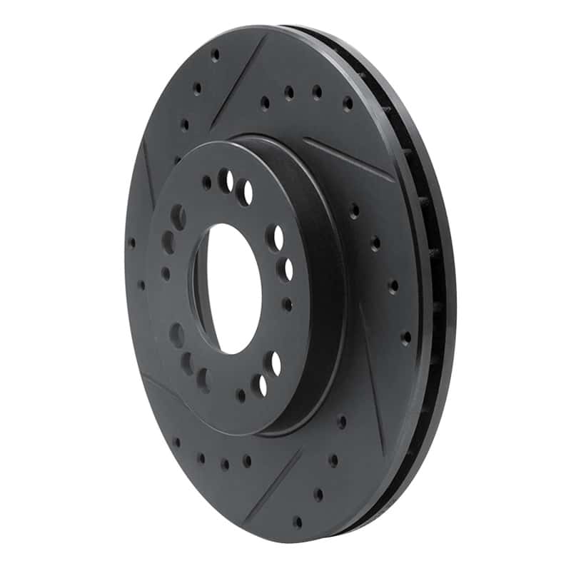 R1 Concepts — R1 91-04 Dodge STEALTH Front Left Drilled & Slotted Black Brake Rotor
R1 Brake Rotor Drill - view 2