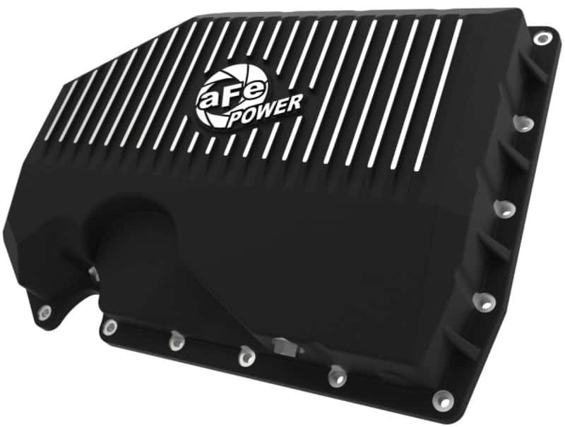 aFe — aFe 05-19 VW 1.8L/2.0L w/o Oil Sensor Engine Oil Pan Black POWER Street Series w/ Machined Fins
Engine Oil Pan - view 2