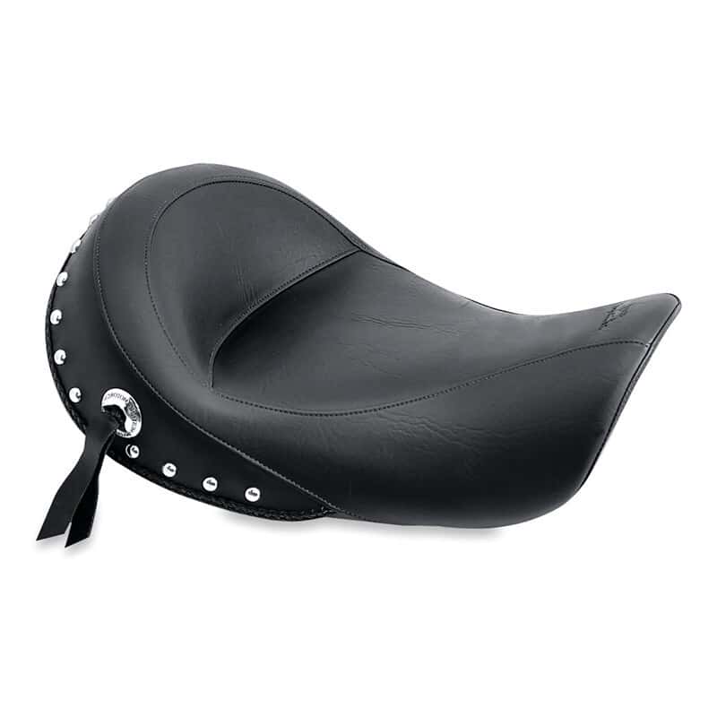 Mustang Motorcycle — Mustang 06-17 Harley Dyna Standard Touring Solo Seat w/Studs - Black - view 2