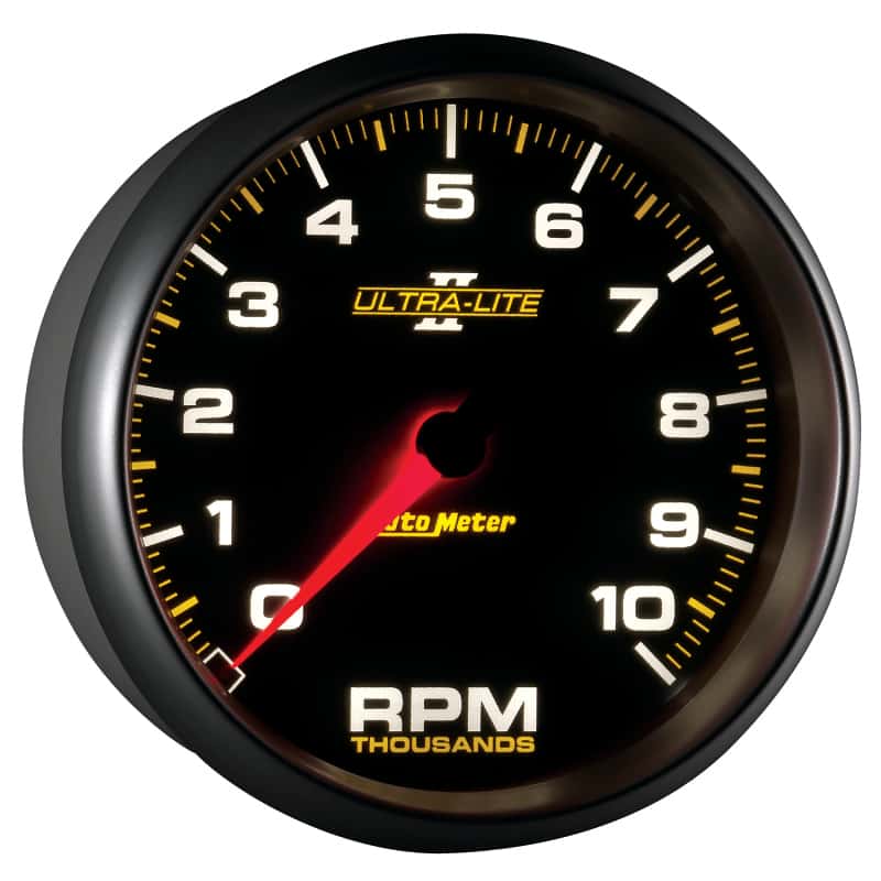 AutoMeter — Autometer Ultra-Lite II 5 Inch 10000 RPM In-Dash Tachometer
5" TACH, 10,000 RPM, - view 12