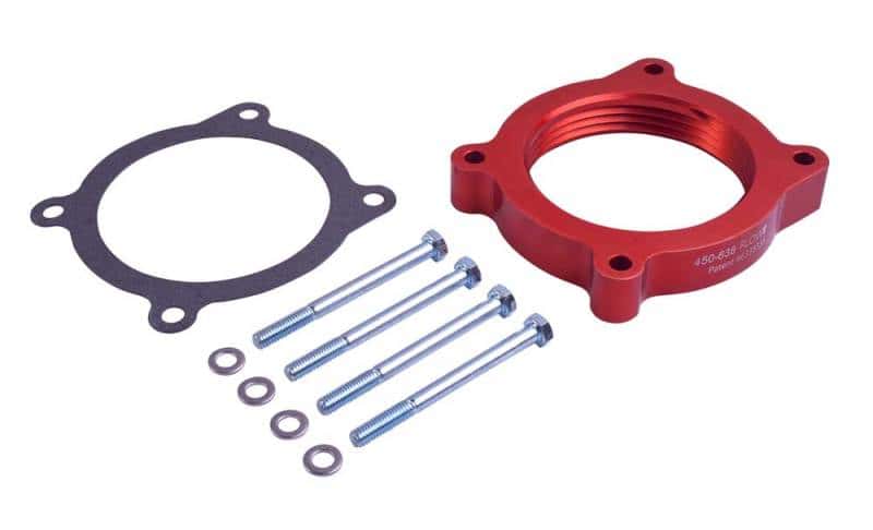 Airaid — Airaid 11-14 Ford Mustang / 11-13 F-150 5.0L V8 PowerAid TB Spacer
AIRAID Throttle Body
Throttle Body - view 1