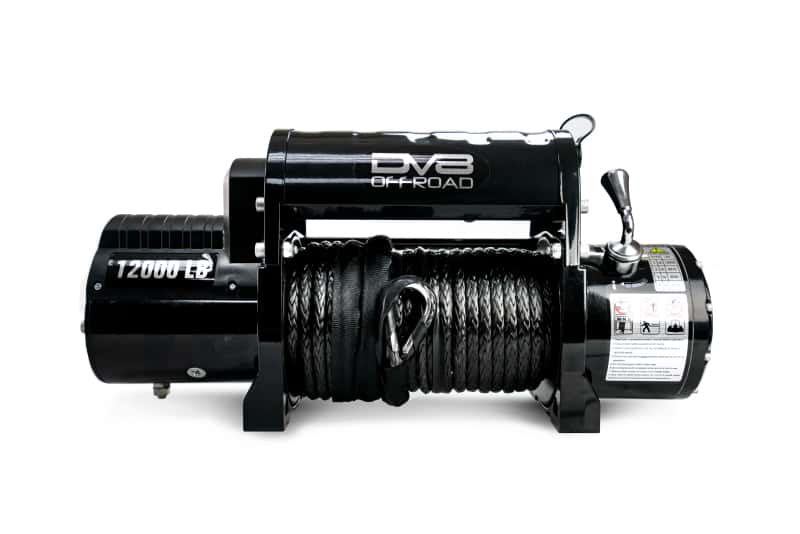DV8 Offroad — DV8 Offroad 12000 LB Winch w/ Synthetic Line & Wireless Remote - Black - view 4