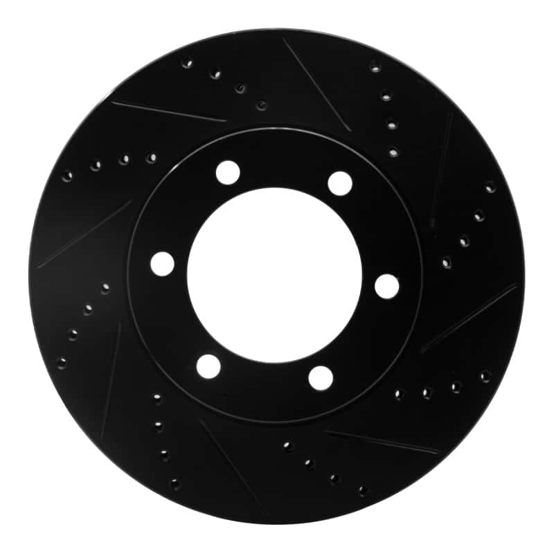 R1 Concepts — R1 00-07 Toyota SEQUOIA Front Right Drilled & Slotted Black Brake Rotor
R1 Brake Rotor Drill - view 1