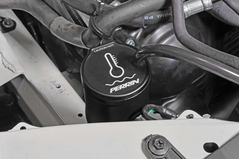 Perrin Performance — PERRIN 02-25 Subaru WRX / 04-21 STI / 13-26 BRZ/GR86/FRS/86 Coolant Overflow Tank - Black - view 3