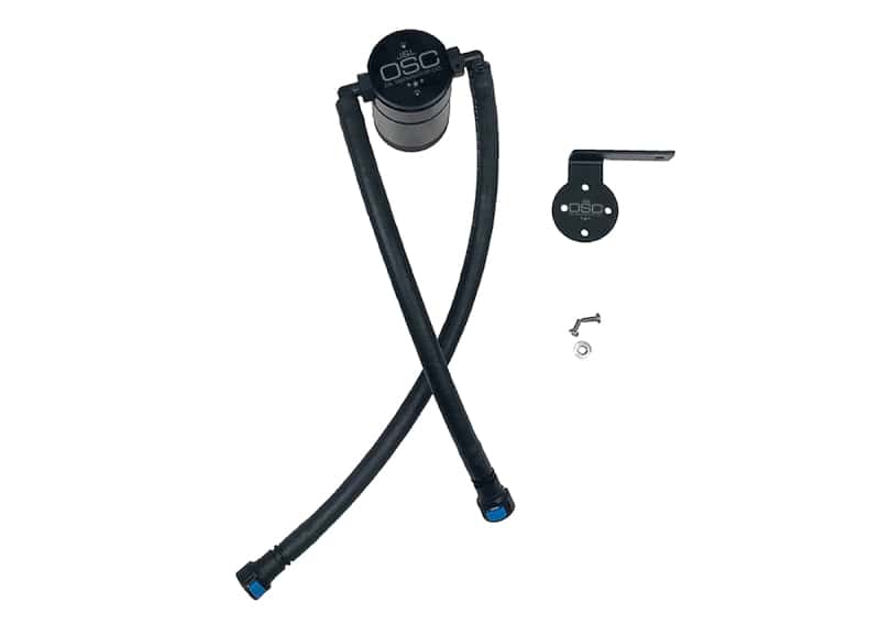J&L — J&L 19-26 Chevrolet Silverado/GMC Sierra 1500 5.3L V8 Driver Side Oil Separator 3.0 - Black Anod
Oil Separator - view 1