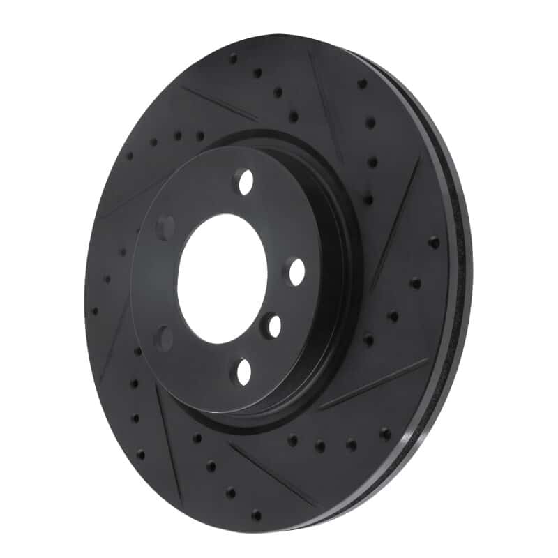 R1 Concepts — R1 11-16 Mini Cooper Paceman Front Right Drilled & Slotted Black Brake Rotor
R1 Brake Rotor Drill - view 2