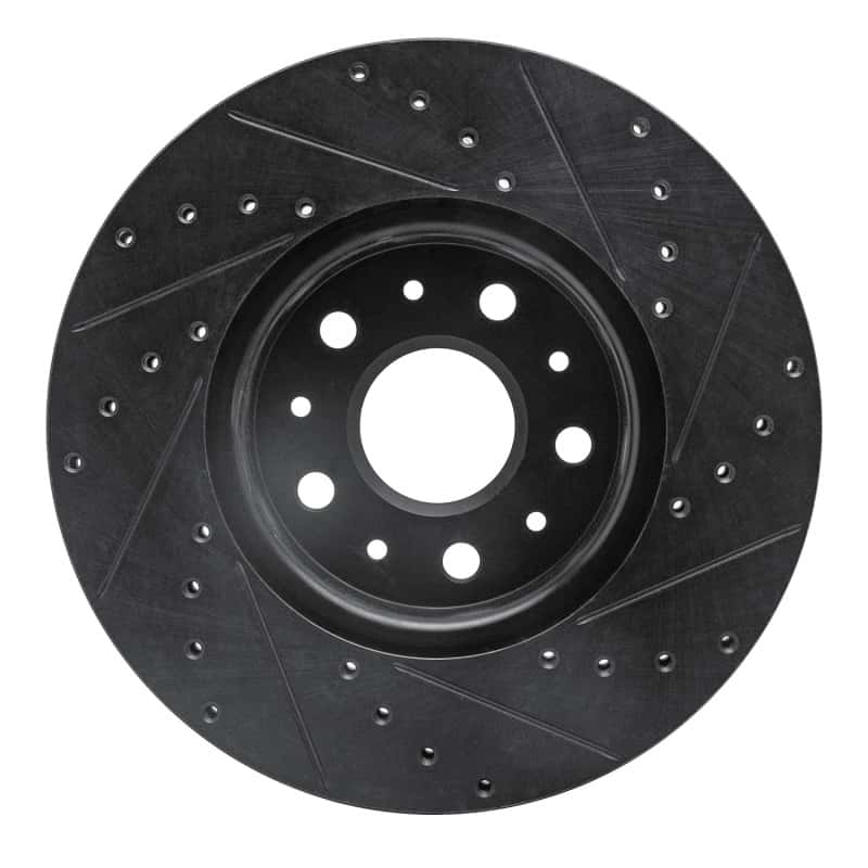 R1 Concepts — R1 16-25 Cadillac CT5 Front Left Drilled & Slotted Black Brake Rotor
R1 Brake Rotor Drill - view 5