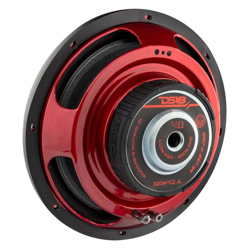 DS18 — DS18 12in 220 Watts RMS 4 ohm SVC Shallow Mount Subwoofer - view 2