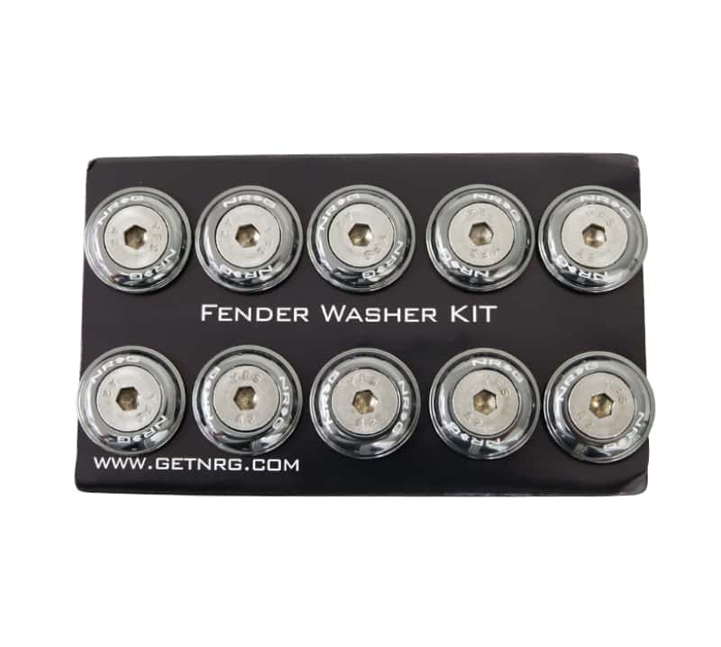 NRG — NRG Fender Washer Kit w/Rivets For Plastic (Gunmetal) - Set of 10 - view 3