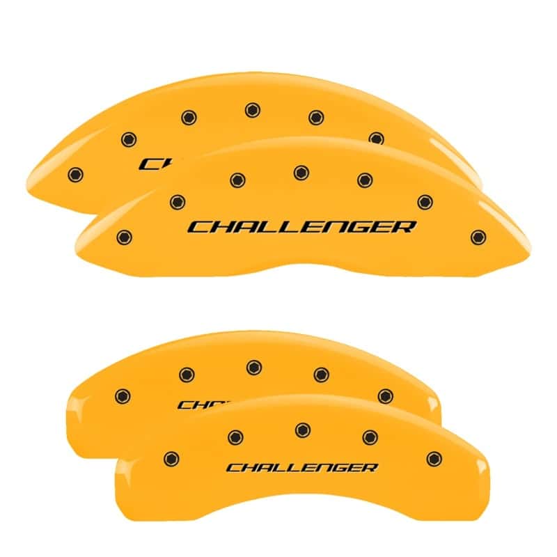 MGP — MGP 4 Caliper Covers Engraved Front & Rear Block/Challenger Yellow finish black ch
Caliper Covers - view 1