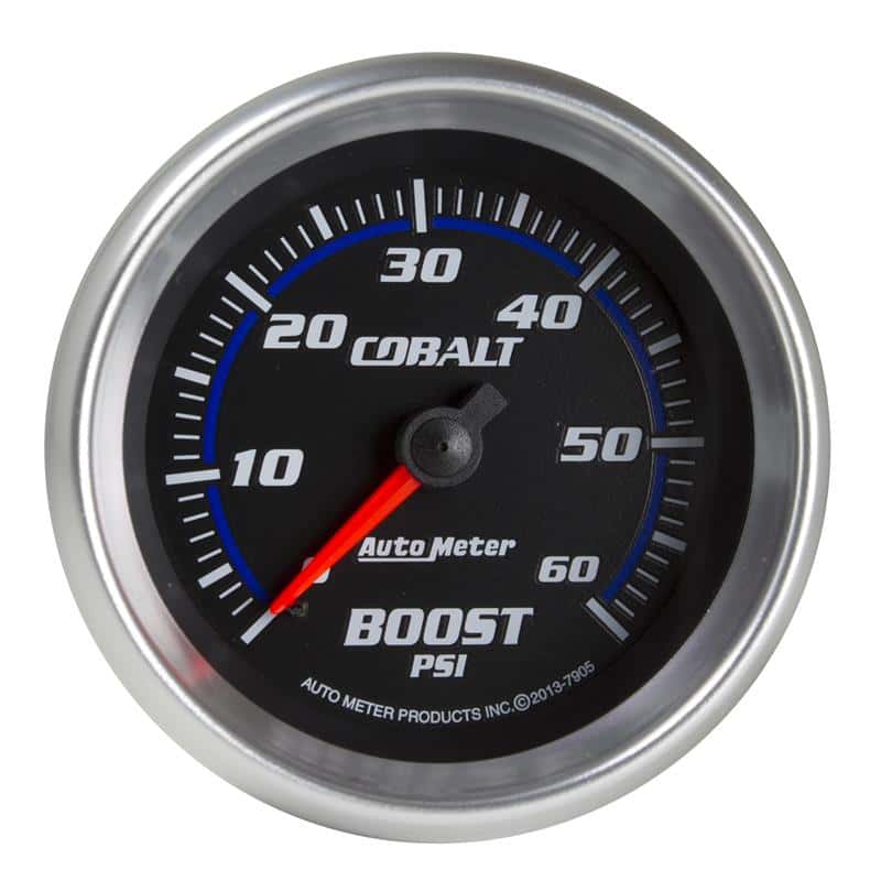AutoMeter — Autometer Cobalt 2-5/8in Mechanical Boost Gauge 60 PSI
GA 2.6" BST 60PSI CB - view 2