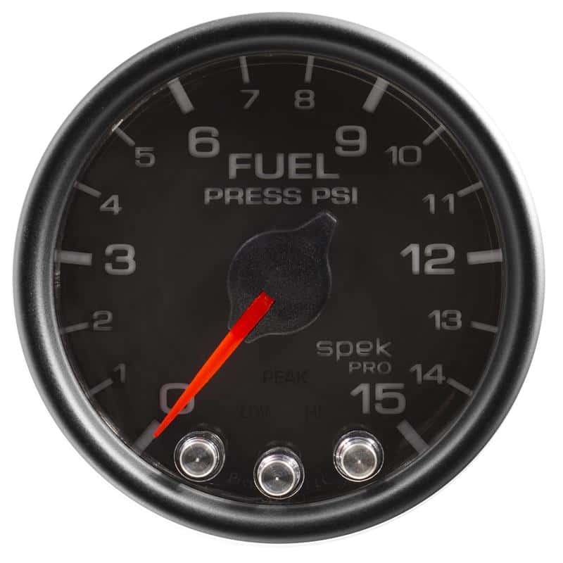 AutoMeter — Autometer Spek-Pro Gauge Fuel Press 2 1/16in 15psi Stepper Motor W/Peak & Warn Blk/Blk
GA 2" FP 15 BCB SPEK - view 1