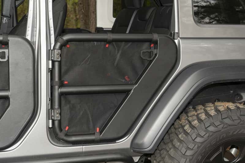Rugged Ridge — Rugged Ridge Fortis Tube Door Covers Rear Pair Black 18-20 Jeep Wrangler JLU
Door Skin - view 4