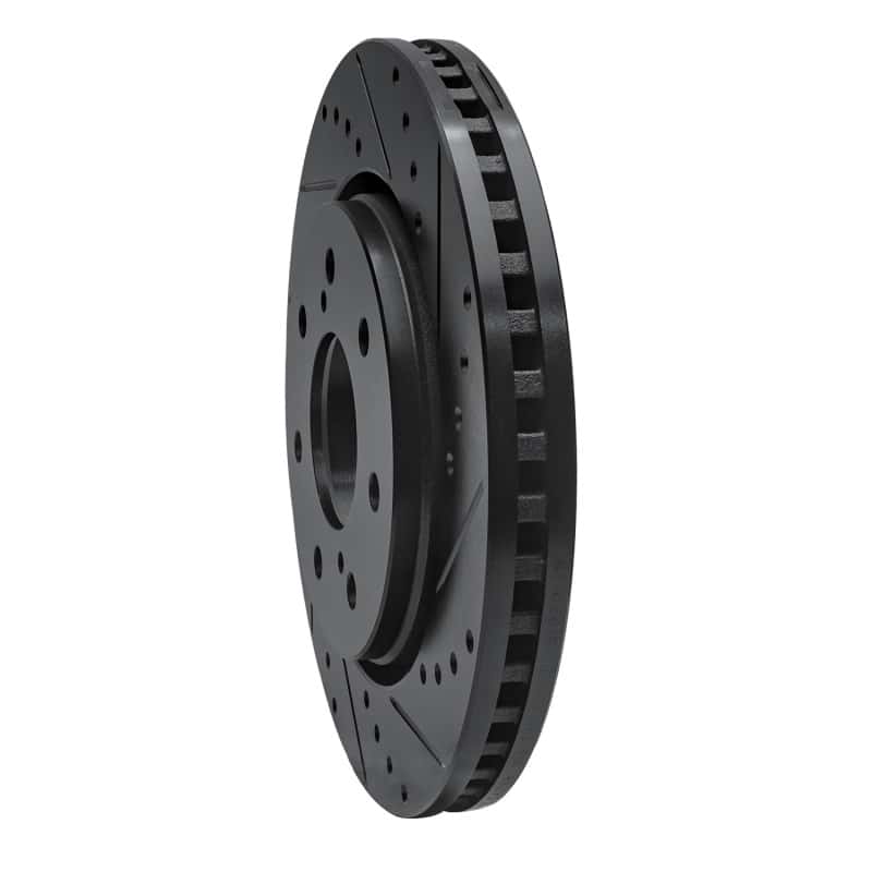 R1 Concepts — R1 10-14 Ford F-150 RWD Front Right Drilled & Slotted Black Brake Rotor
R1 Brake Rotor Drill - view 2