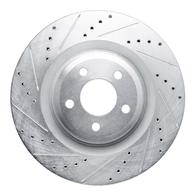 R1 Concepts — R1 20-25 Ford Explorer Front Left Drilled & Slotted Silver Brake Rotor
R1 Brake Rotor Drill - view 1