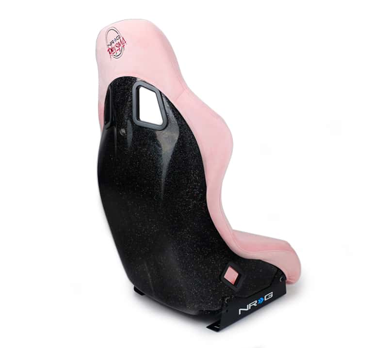 NRG — NRG FRP Bucket Seat Prisma Edition w/ Pearlized Back and Pink Alcantara (Medium) - view 4