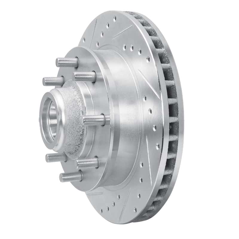 R1 Concepts — R1 1988-1996 Chevrolet C2500 Front Left Drilled & Slotted Silver Brake Rotor
R1 Brake Rotor Drill - view 2