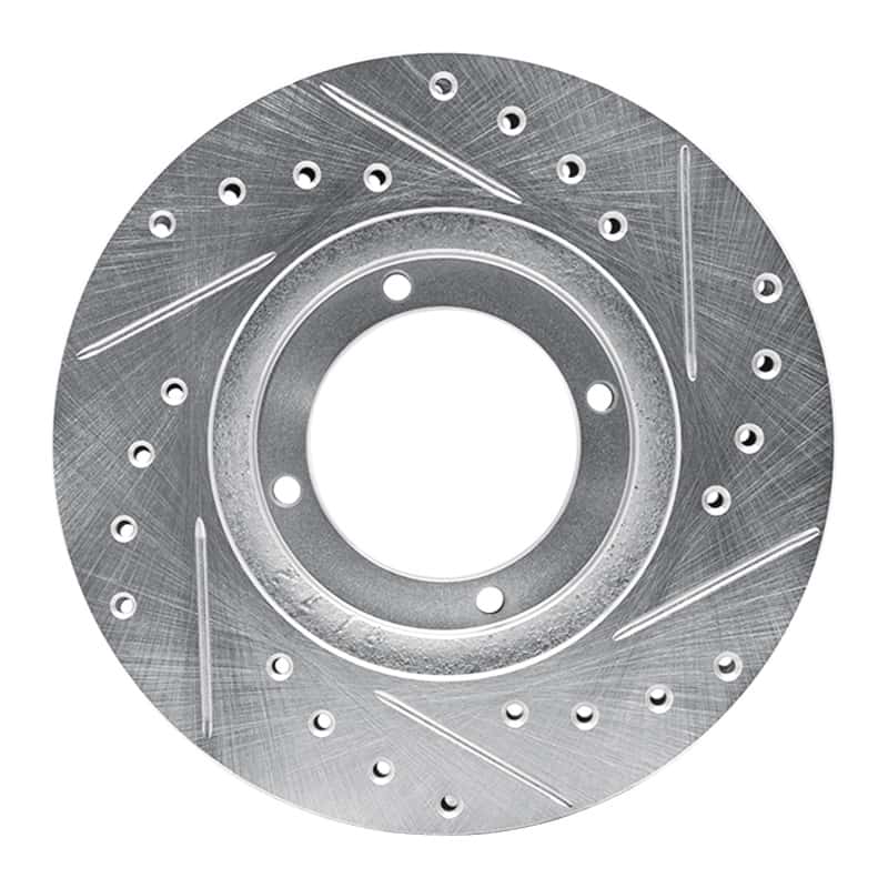 R1 Concepts — R1 87-99 Hyundai Accent Front Left Drilled & Slotted Silver Brake Rotor
R1 Brake Rotor Drill - view 5