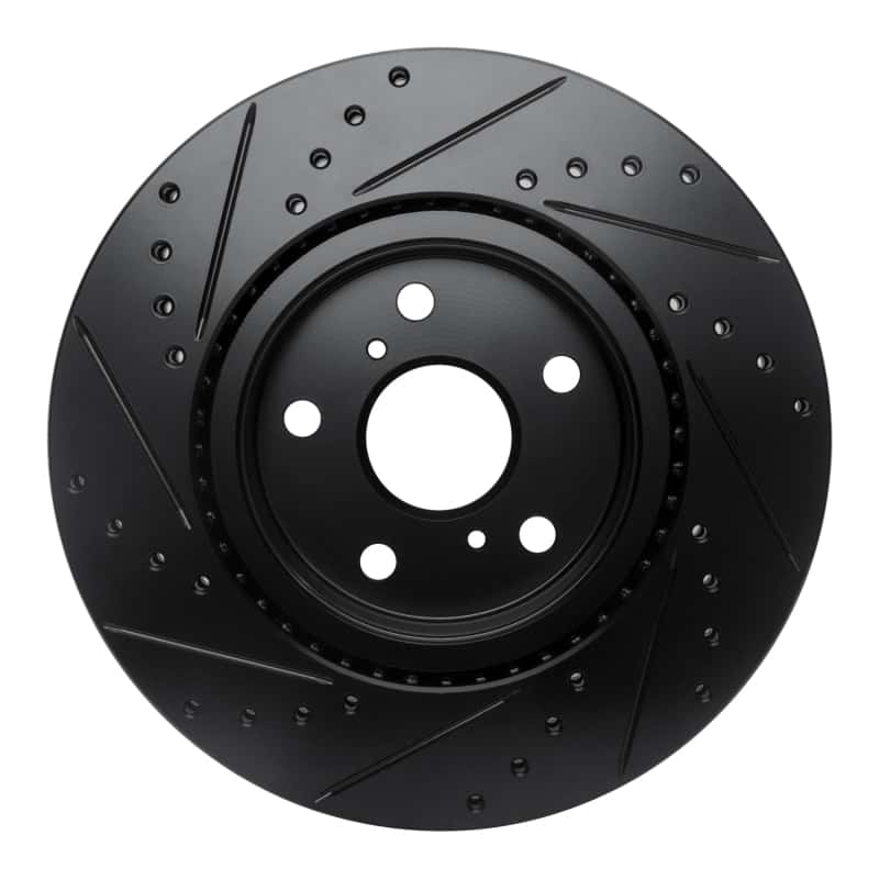 R1 Concepts — R1 86-92 Toyota Supra Front Right Drilled & Slotted Black Brake Rotor
R1 Brake Rotor Drill - view 5