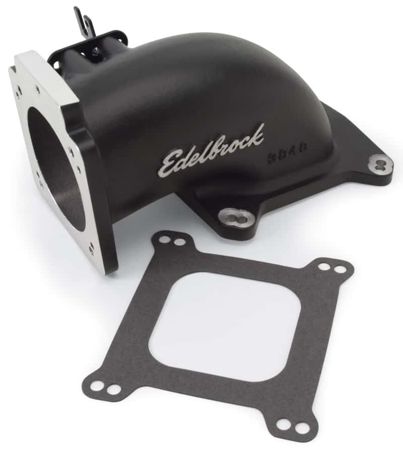 Edelbrock — Edelbrock Low Profile Intake Elbow 90mm Throttle Body to Square-Bore Flange Black Finish
FUEL INJECTION COMPO - view 2