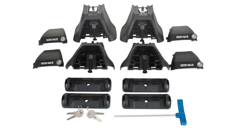 Rhino-Rack — Rhino-Rack 14-19 Toyota Corolla 4 Door Sedan Vortex 2500 2 Bar Roof Rack - Black
Roof Rack - view 1