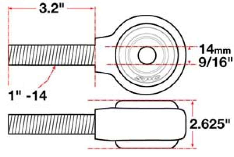 SPC Performance — SPC Performance xAxis Rod End Ball Joint
CROSSAXIS ROD END
XAXIS JOINT - view 4