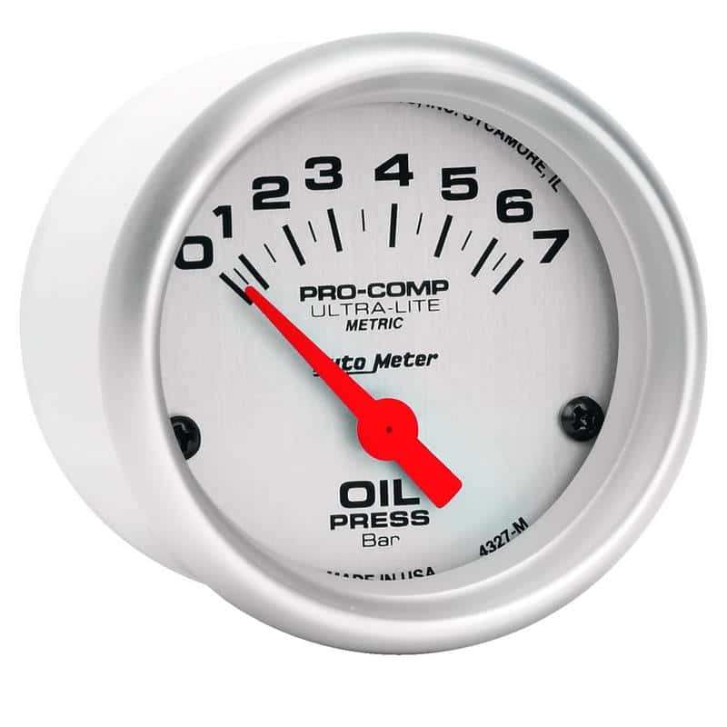 AutoMeter — Autometer Ultra-Lite 52mm 0-7 Bar Electronic Oil Pressure Gauge
2" OIL PRESS, 0-7 BA - view 4