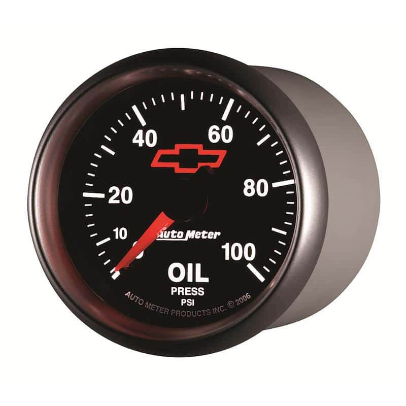 AutoMeter — Autometer Sport-Comp II GM 52mm 0-100 PSI Mechanical Oil Pressure Gauge
2-1/16" OIL PRESS, 0 - view 3