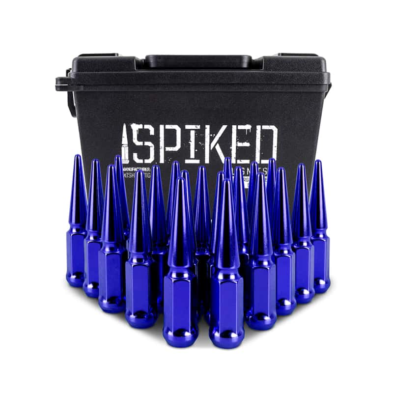Mishimoto — Mishimoto Steel Spiked Lug Nuts M12x1.5 20pc Set - Blue
Spiked Lug Nuts - view 4