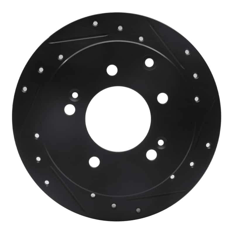 R1 Concepts — R1 10-13 Kia Soul Rear Right Drilled & Slotted Black Brake Rotor
R1 Brake Rotor Drill - view 1