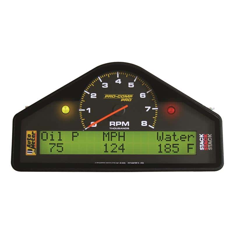 AutoMeter — Autometer Pro-Comp Street Dash RPM/Speed/Oil Press & Temp/WaterTemp/Fuel Level/Battery Voltage Gauge
STREET DASH 0-8K RPM - view 2