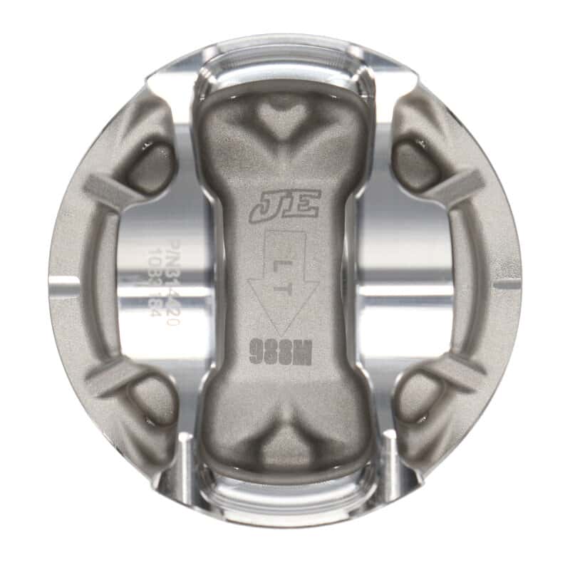 JE Pistons — JE Pistons Gen 3 Coyote 5.0L 3.701in Bore 12:1 CR 5.86cc Dome Pistons - Set of 8 Pistons - view 3