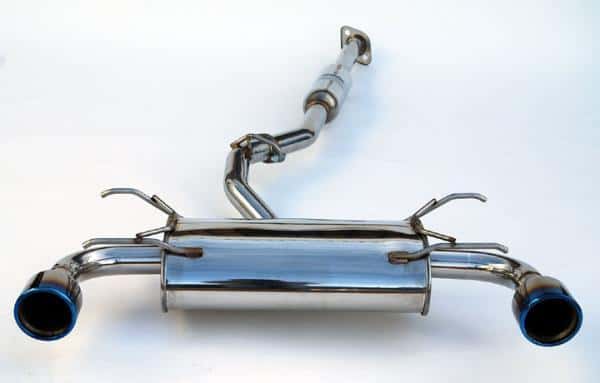 Invidia — Invidia Subaru BRZ / Scion FRS Q300 w/ Rolled Titanium Tips Cat- Back Exhaust (Blue Edge) - view 1