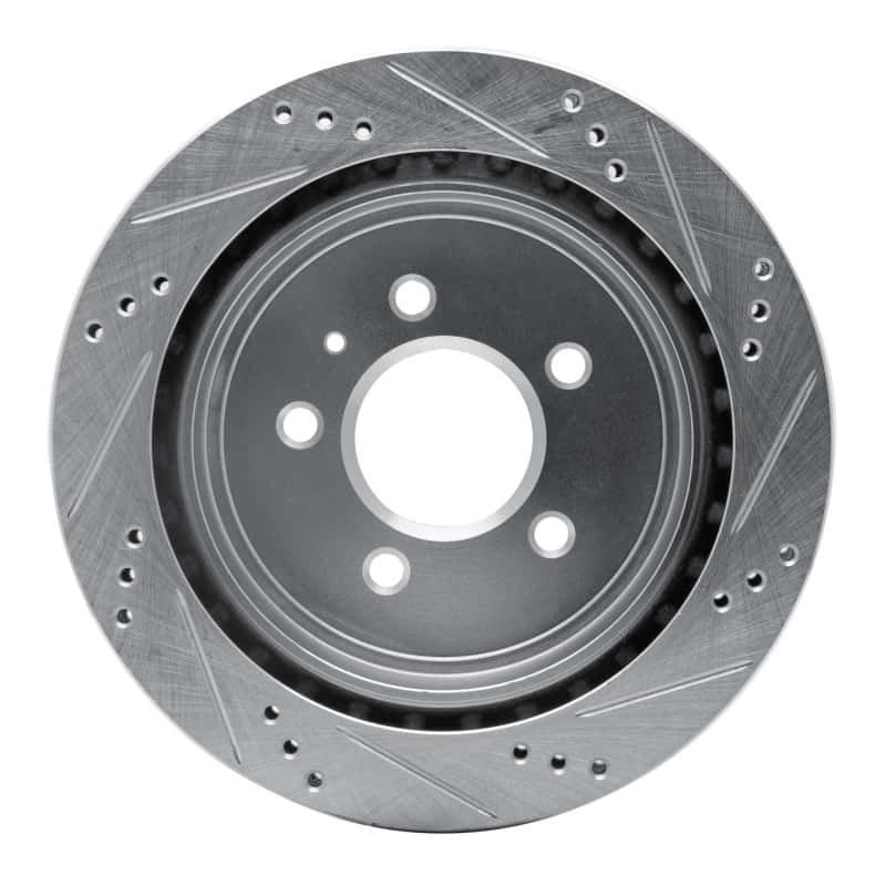 R1 Concepts — R1 03-11 Cadillac CTS Rear Left Drilled & Slotted Silver Brake Rotor
R1 Brake Rotor Drill - view 5