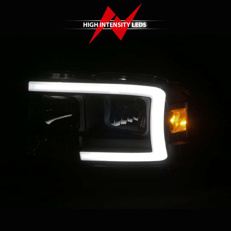 ANZO — ANZO 97-04 Dodge Dakota/Durango Crystal headlight Set w/ Light Bar Black Housing
Head Light Set
HdLtSet - view 12