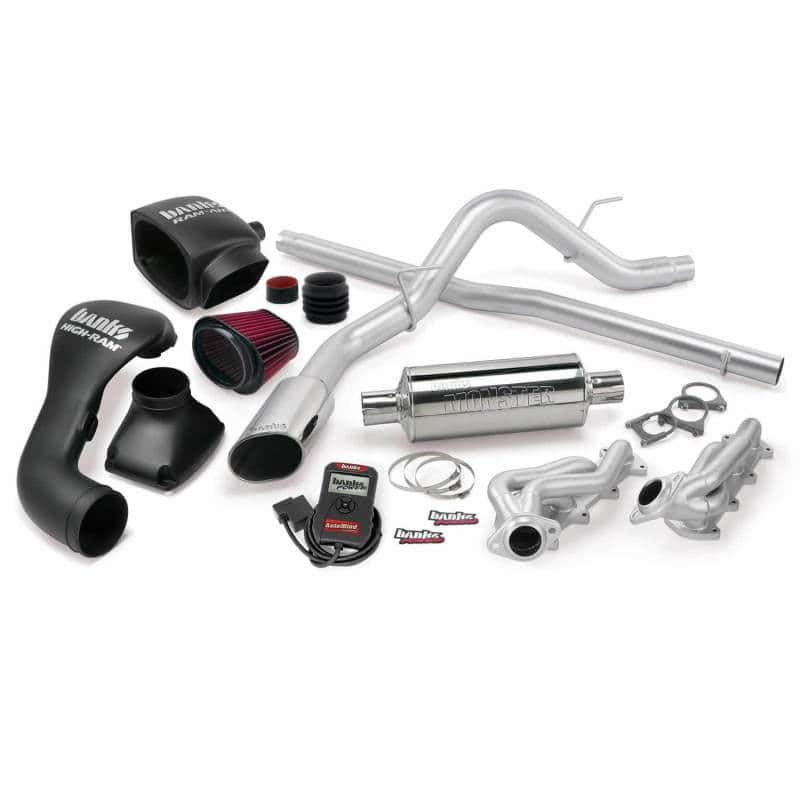 Banks Power — Banks Power 04-08 Ford 5.4L F-150 SCLB/ECMB PowerPack System - SS Single Exhaust w/ Chrome Tip
Performance System - view 3