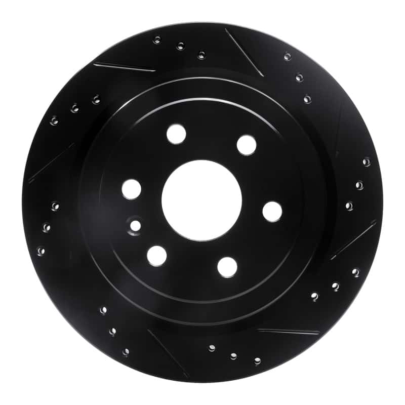R1 Concepts — R1 10-16 Cadillac SRX Rear Right Drilled & Slotted Black Brake Rotor
R1 Brake Rotor Drill - view 1