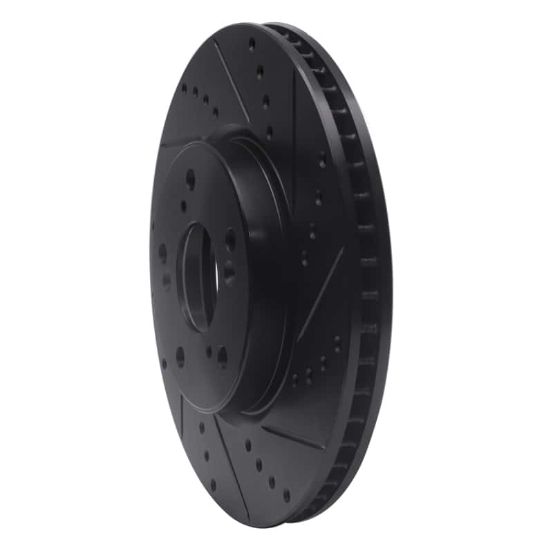 R1 Concepts — R1 13-22 Honda Accord Coupe Front Right Drilled & Slotted Black Brake Rotor
R1 Brake Rotor Drill - view 2